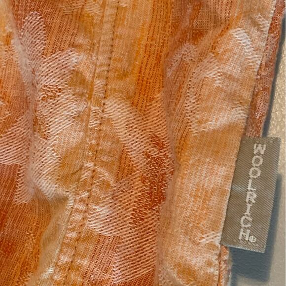 Woolrich Peach Fuzz Woven Textured Button Front Sleeveless Top Size Small - Picture 8 of 9